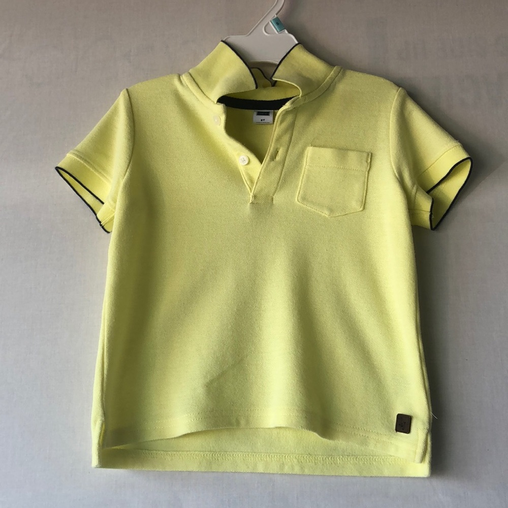 Janie and Jack polo toddler 2T yellow shirt
